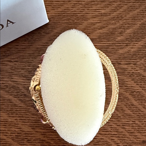 Strada Gold Watch with Purple Floral Accents - Picture 4 of 7